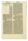 INCUNABULA  THOMAS AQUINAS, Saint. Super tertio libro sententiarum.  1490